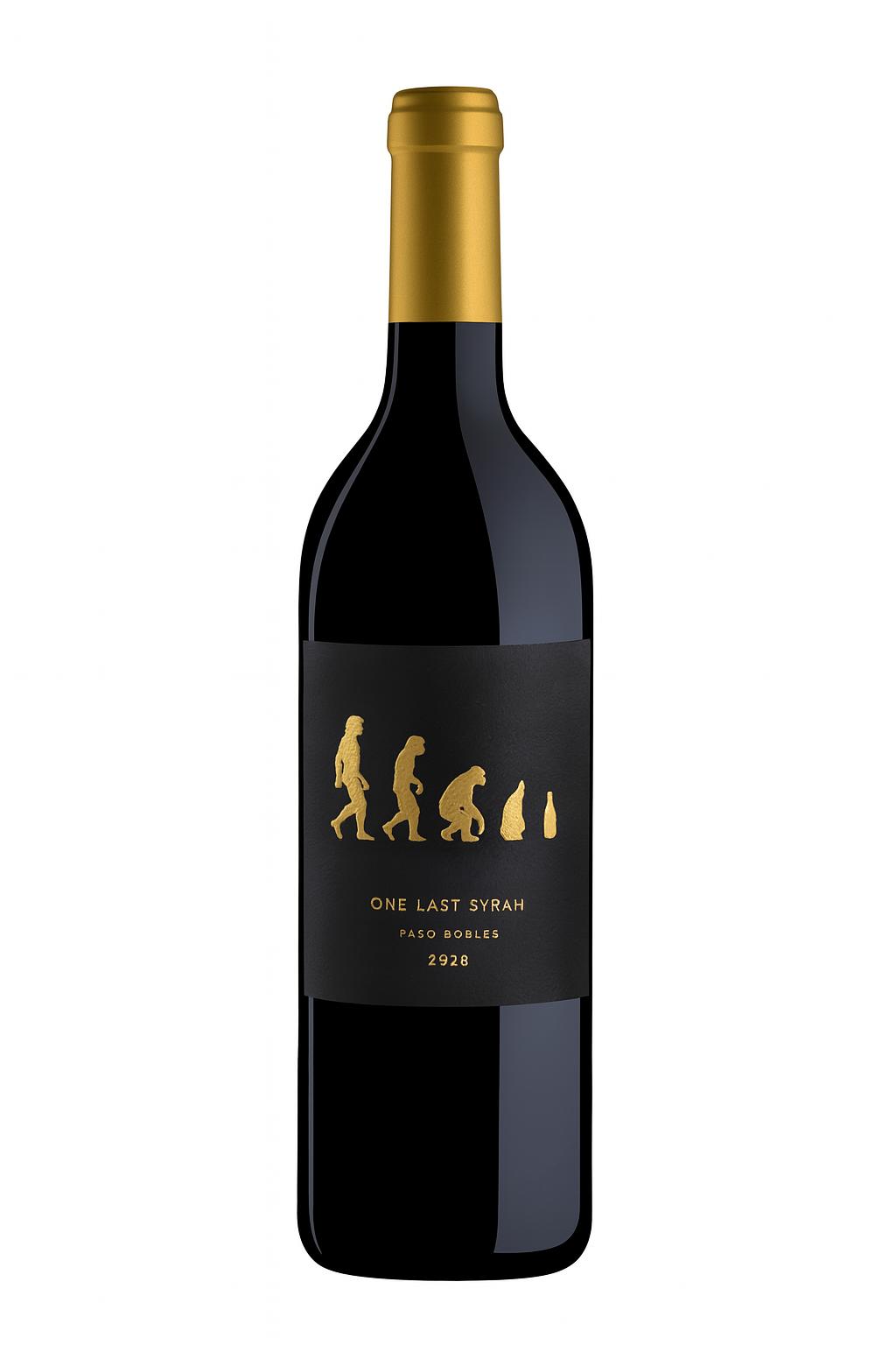 One Last Syrah bottle