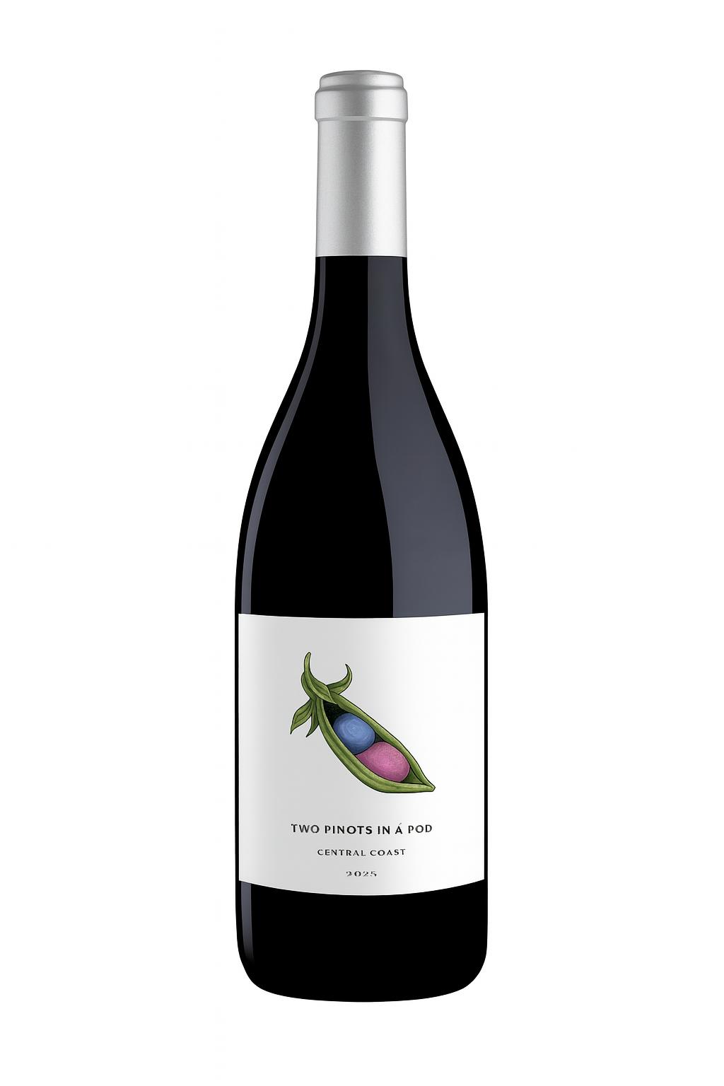 Two Pinots in a Pod bottle